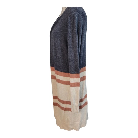 Doe Rae Cardigan 100% Angora Colorblock L Women's - Picture 4 of 9